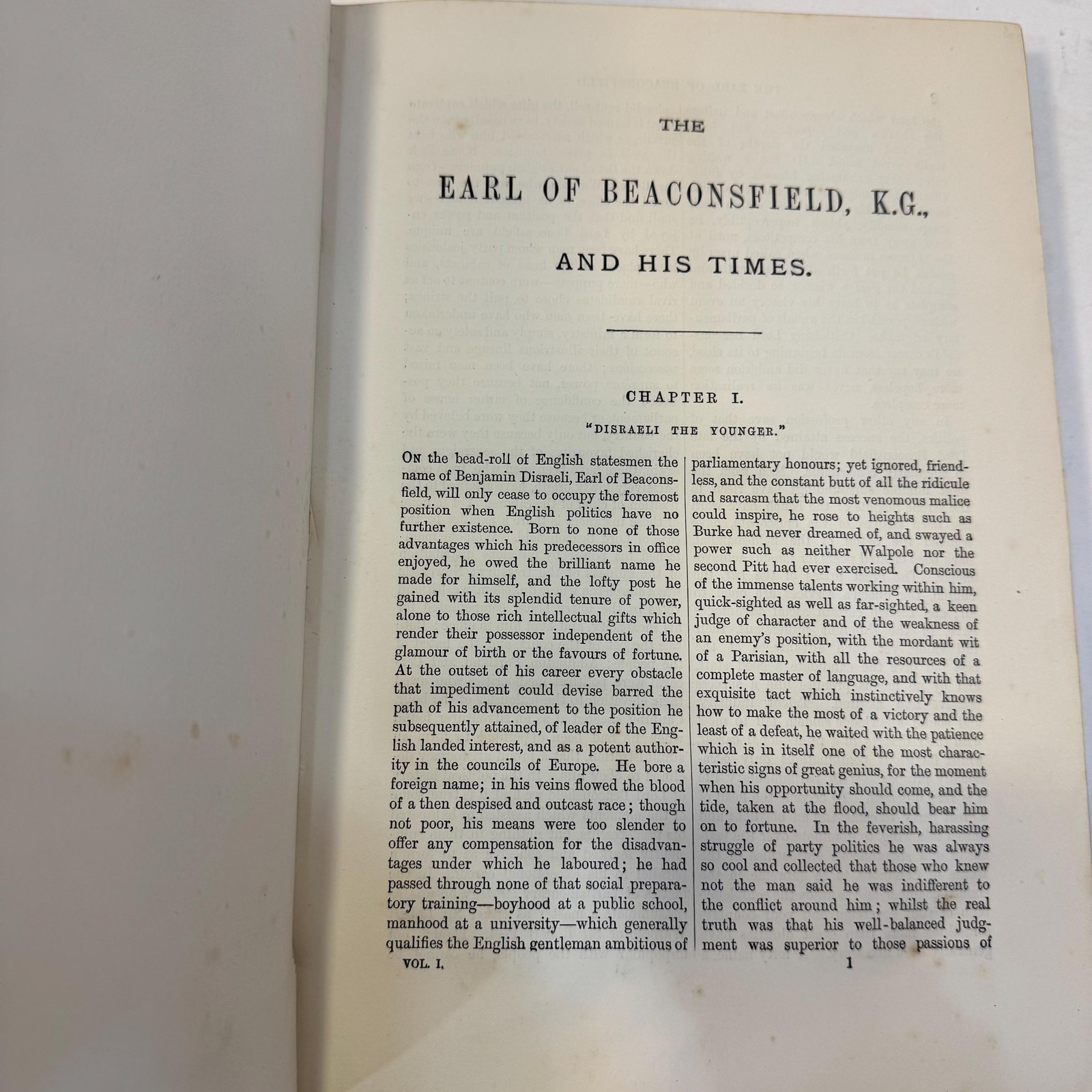 The Right Hon. Benjamin Disraeli, Earl of Beaconsfield, K.G., and His Times by Alexander Charles Ewald, c. 1881 | 5 Volumes. — photograph 9.