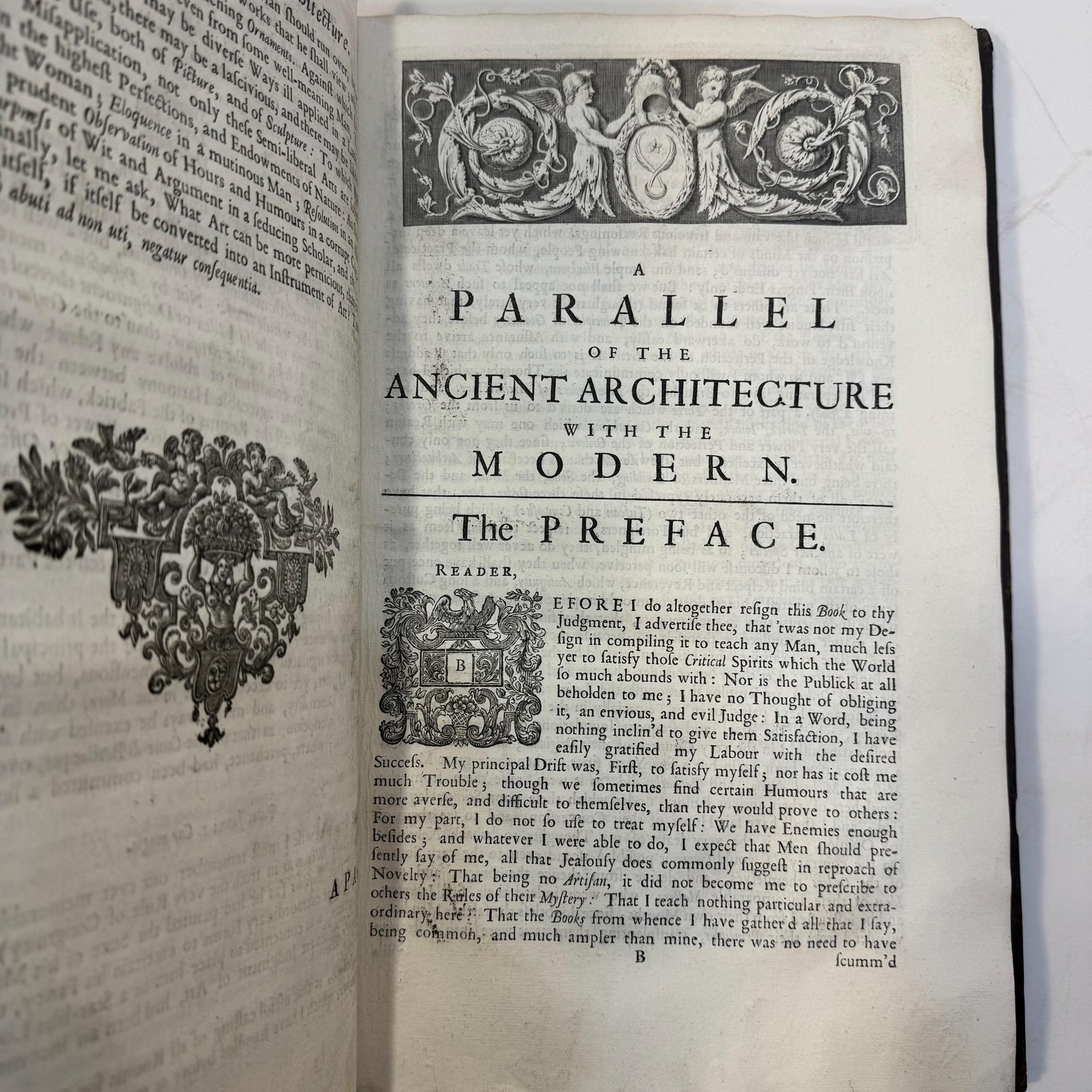 Parallel of Ancient & Modern Architecture, Roland Fréart, | Five Orders, Greek and Roman Architecture, 4th Edition, 1733 — photograph 9.