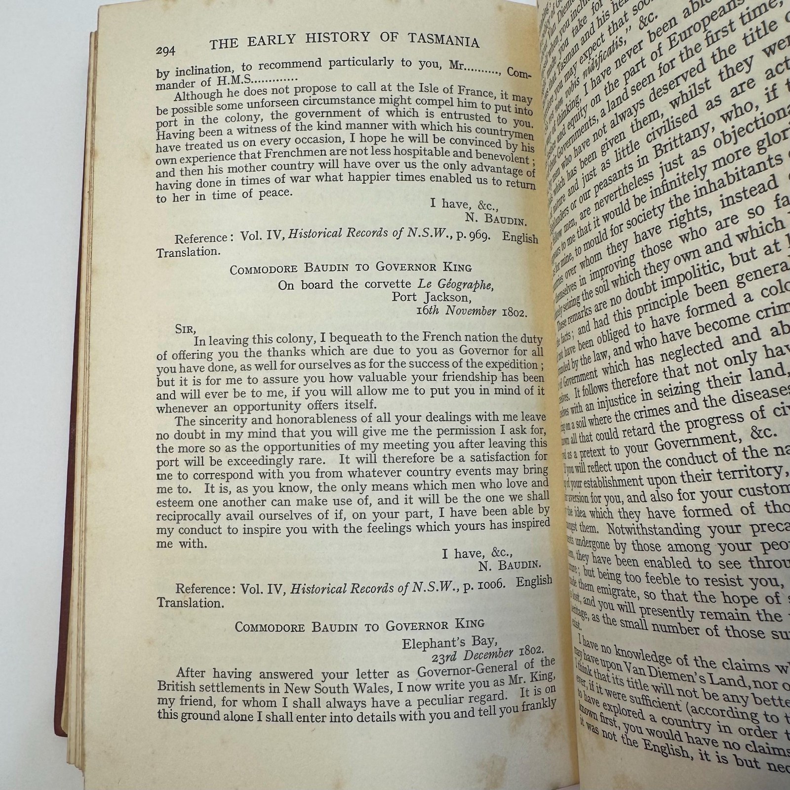 The Early History of Tasmania, The Geographical Era 1642-1804 With Three Plates and Twelve Charts by R.W. Giblin, 1928 | First Edition — photograph 10.