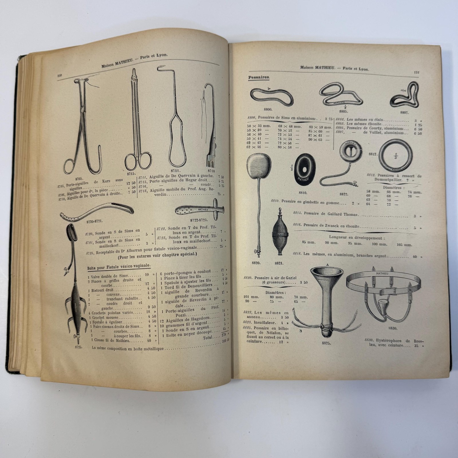 Manufacturer Of Surgical Instruments, Orthopedic And Prosthetic Equipment Catalogue by Maison Mathieu, c. 1905 | 15th Edition — photograph 10.