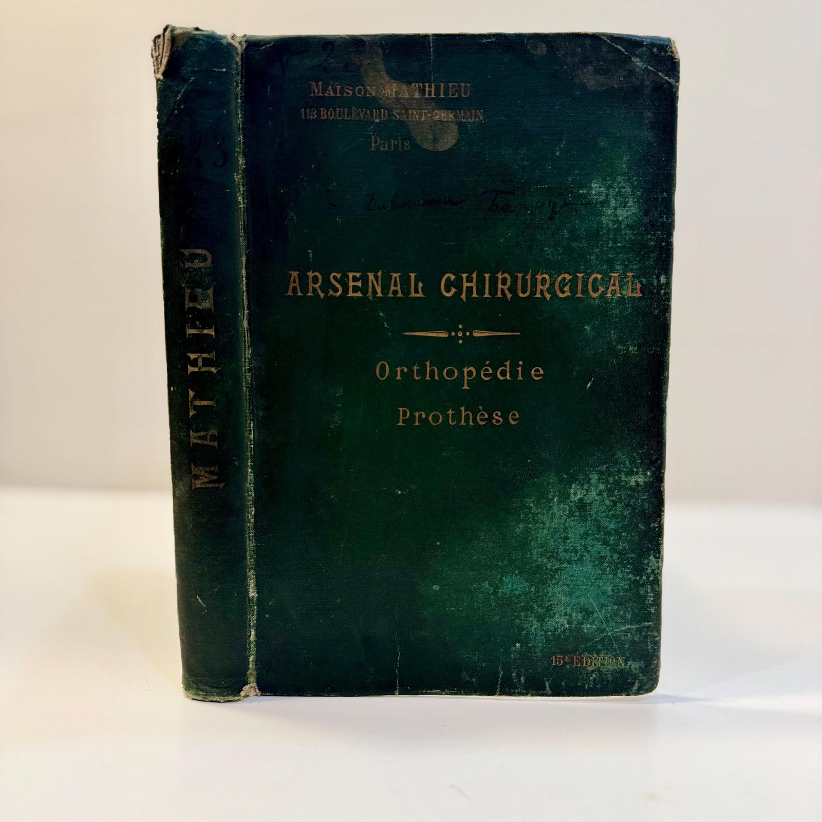 Manufacturer Of Surgical Instruments, Orthopedic And Prosthetic Equipment Catalogue by Maison Mathieu, c. 1905 | 15th Edition — photograph 2.