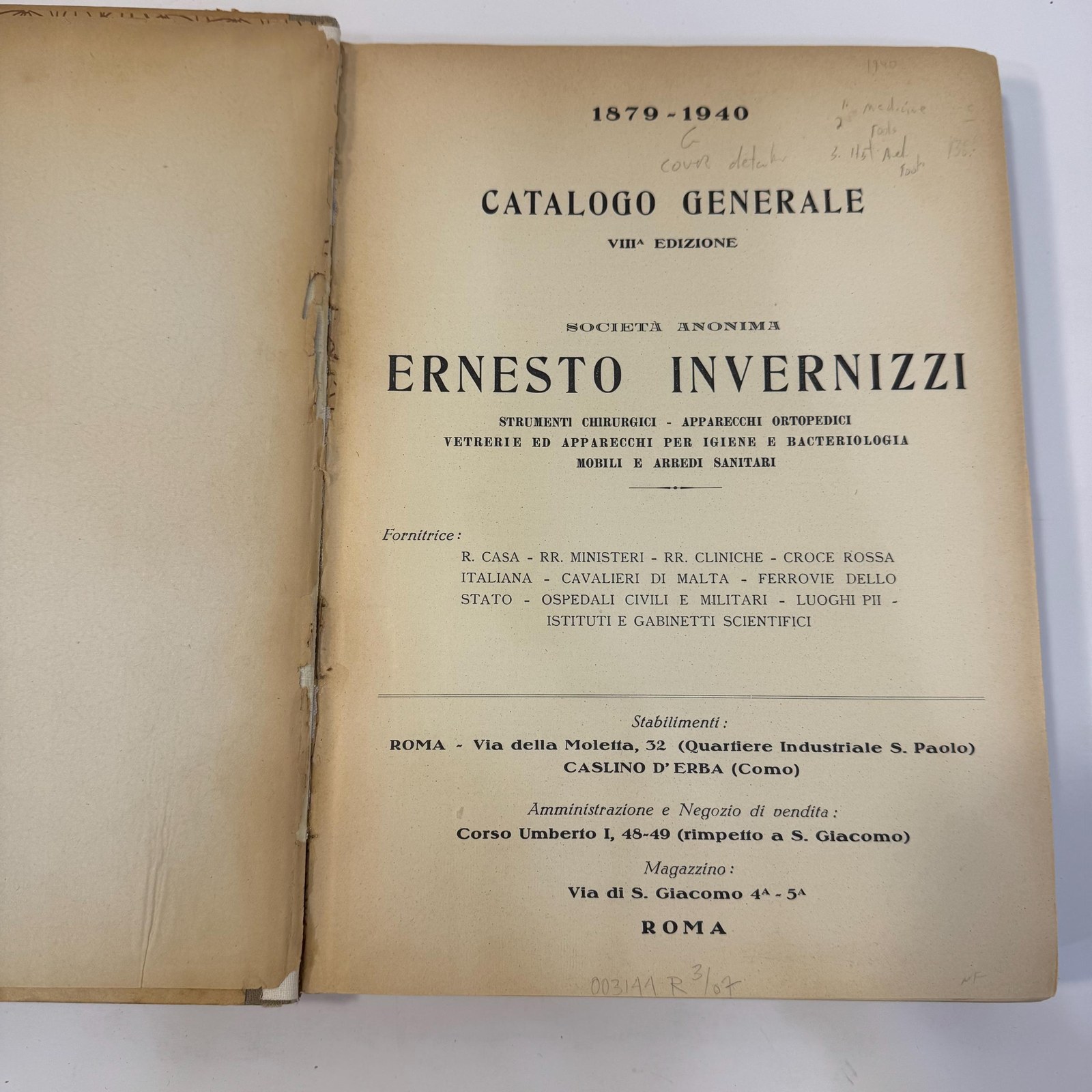 Ernesto Invernizzi, General Catalogue (Italian) | Eighth Edition, 1879-1940 — photograph 6.