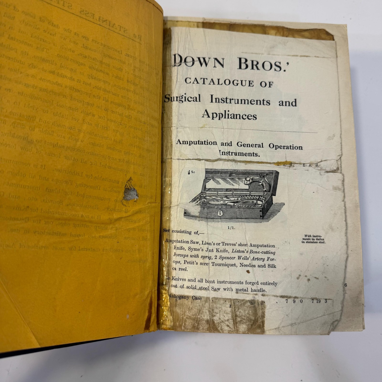 Down Bros.' Catalogue of Surgical Instruments and Appliances, c. 1929 — photograph 7.