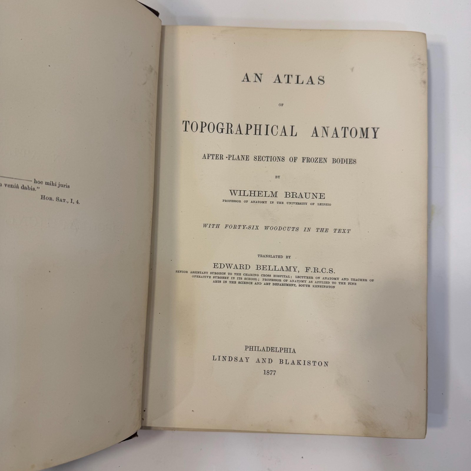 An Atlas of Topographical Anatomy After Plane Sections of Frozen Bodies by Wilhelm Braune and Edward Bellamy (Trans.), 1877 — photograph 4.
