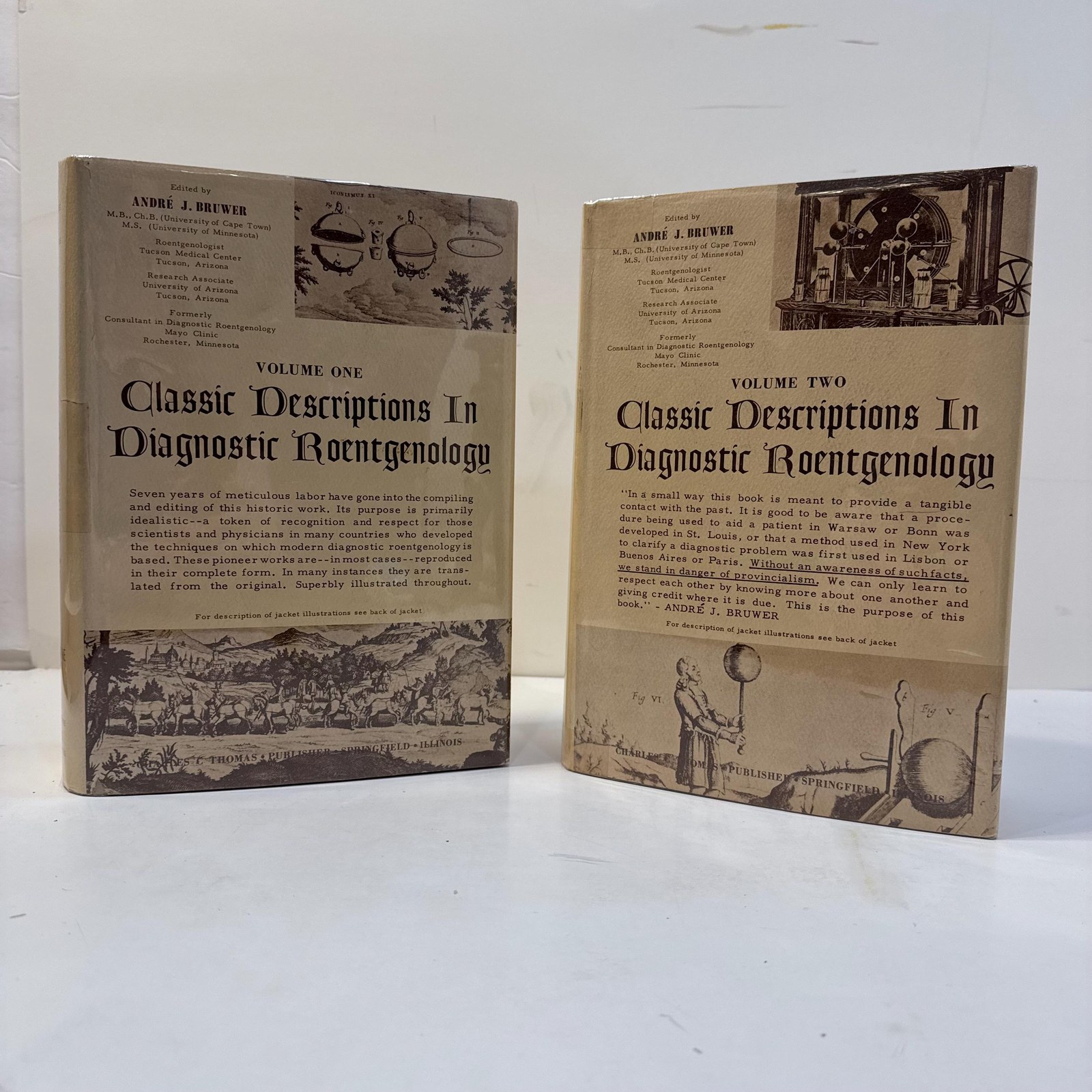 Classic Descriptions in Diagnostic Roentgenology by Andre J. Bruwer, 1964 | Two Volumes — photograph 3.