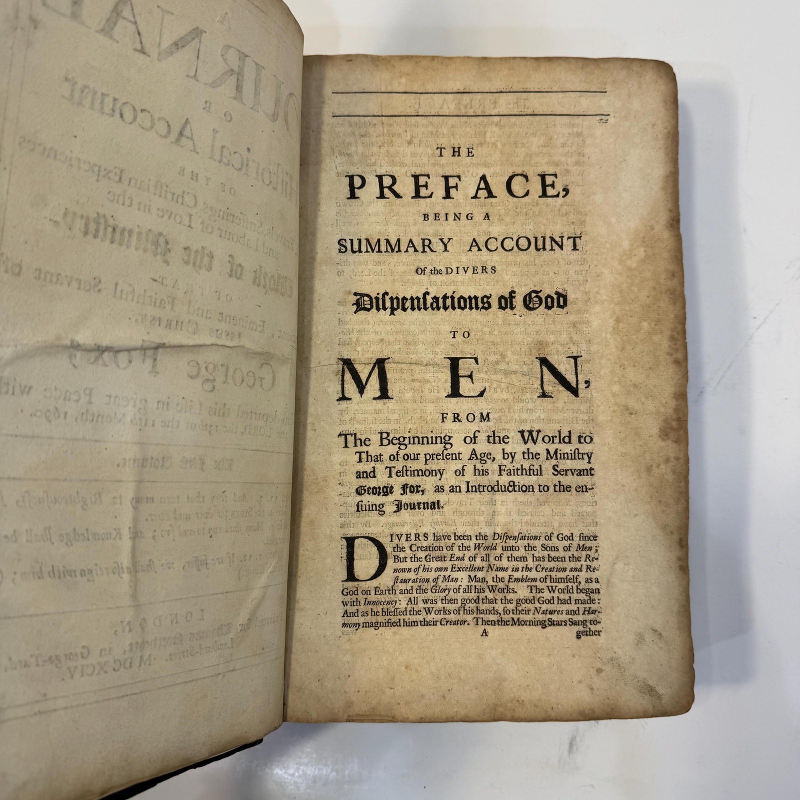 The Journal of George Fox: Travels, Sufferings & Christian Experiences, 1694 — photograph 6.