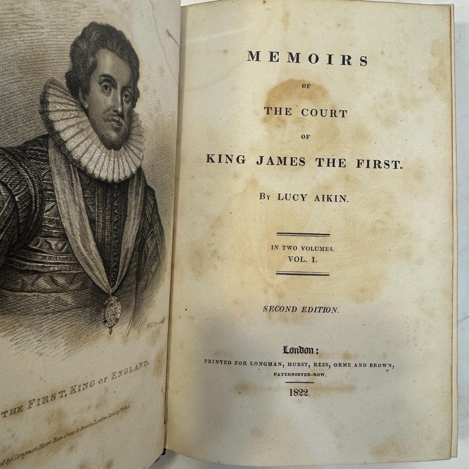 Memoirs of the Court of King James the First. … In two volumes — photograph 3.