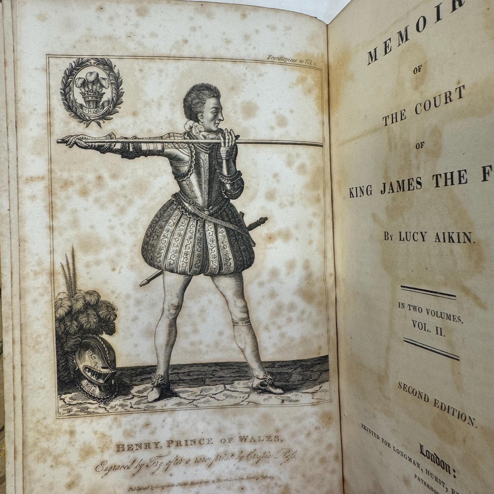 Memoirs of the Court of King James the First. … In two volumes — photograph 4.