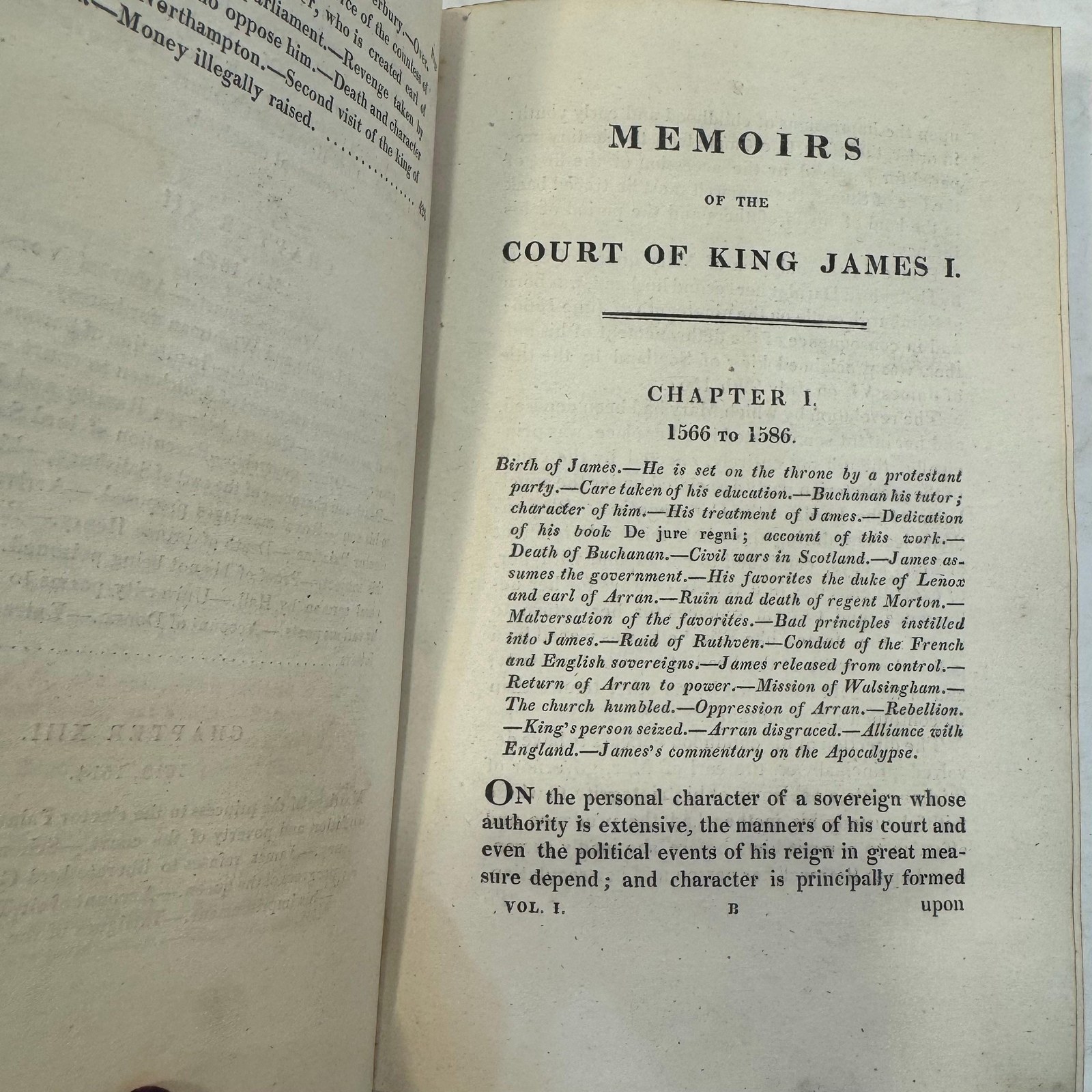 Memoirs of the Court of King James the First. … In two volumes — photograph 5.
