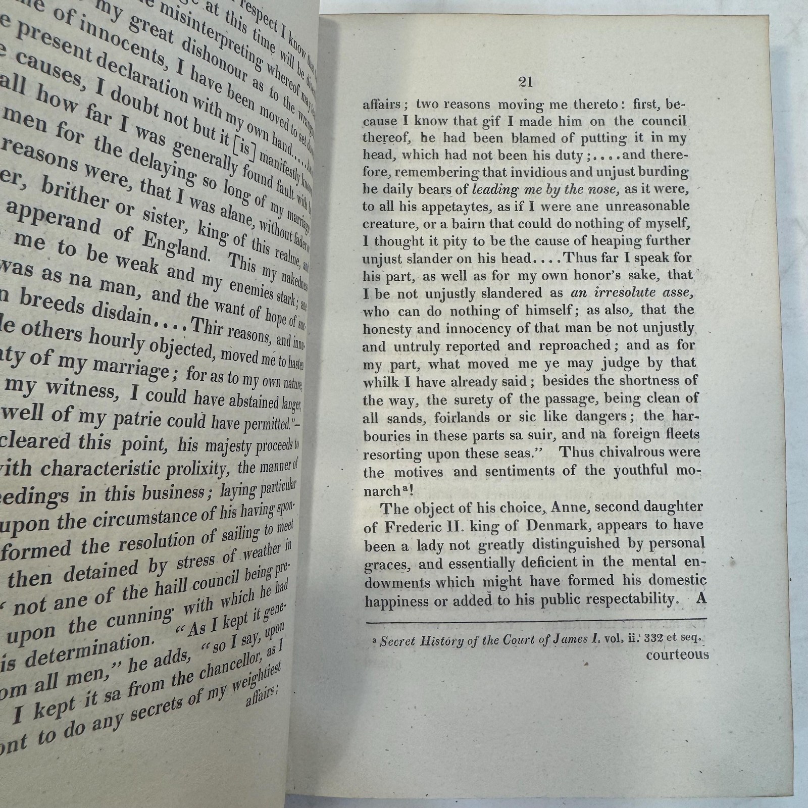 Memoirs of the Court of King James the First. … In two volumes — photograph 6.