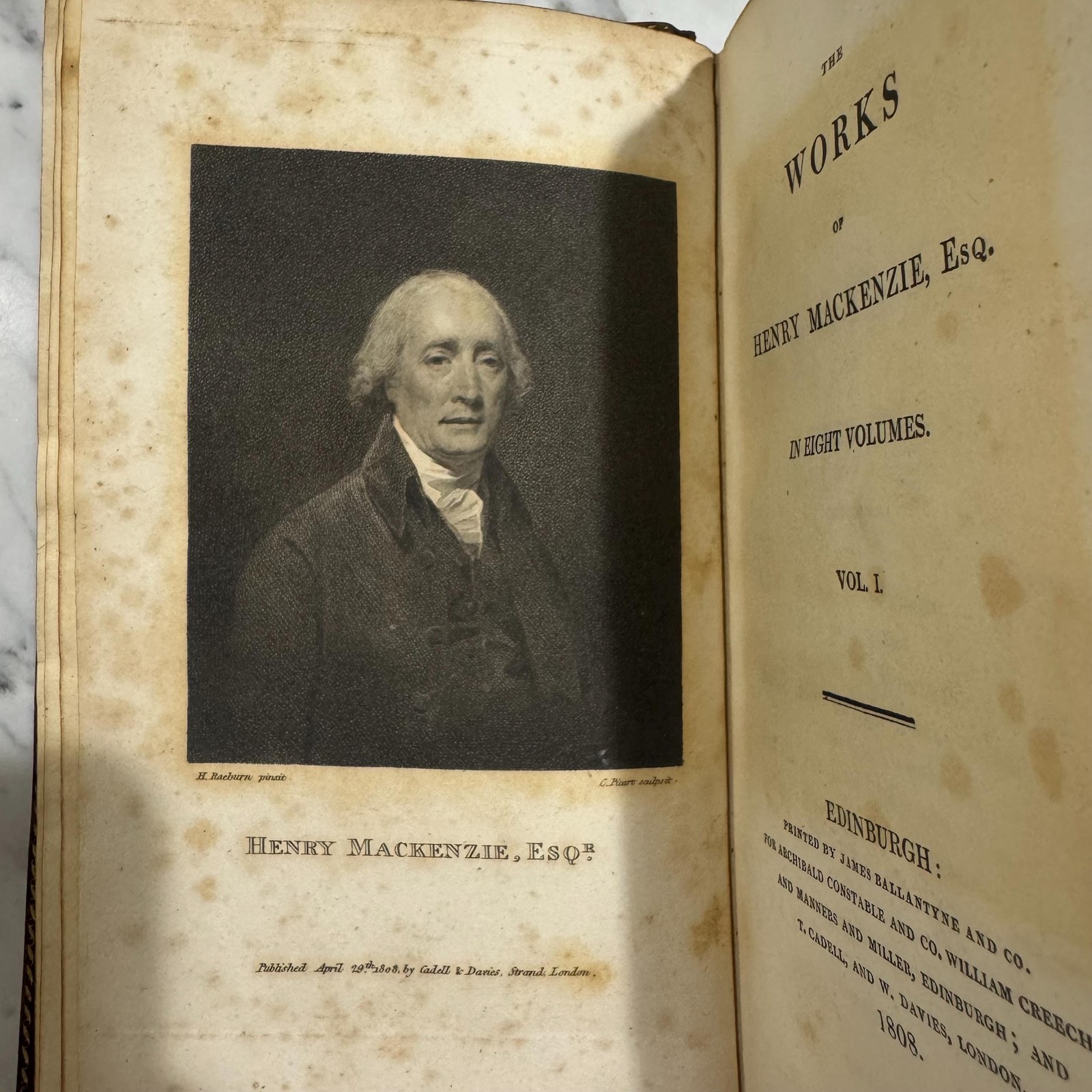 Works of Henry MacKenzie, Esq. in eight volumes — photograph 9.
