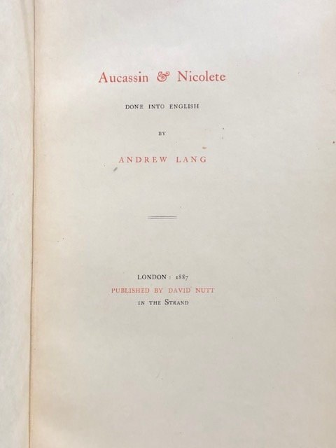 Aucassin and Nicolete — photograph 5.