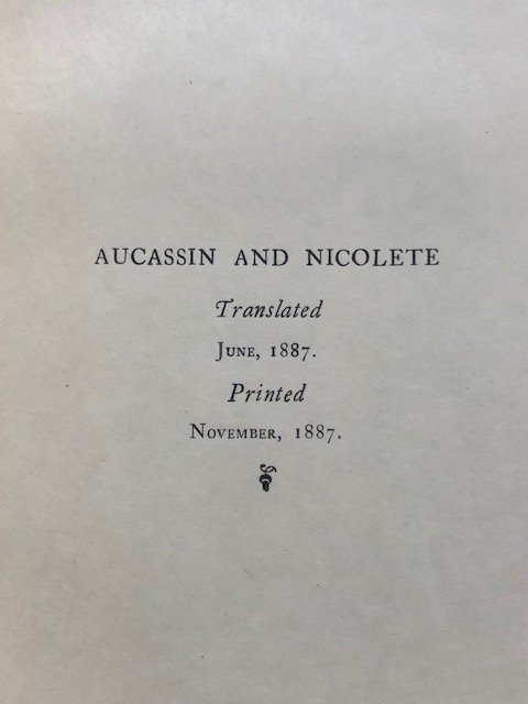Aucassin and Nicolete — photograph 7.