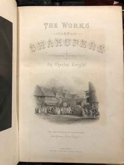 The Works of Shakspere, Imperial Edition Edited by Charles Knight With Illustrations on Steel from pictures by C.W. Cope, E.M. Ward, J.R. Leslie, S.A. Hart, D. Maclise, W.P. Frith, Sir John Gilbert, J.A. Houston, J. Pettie, W. Mulready, E.W. Frost, J.L. Gerome, C. Clint, H.S. Marks, W.Q. Orchardson, G.H. Boughton, and others In Two Volumes — photograph 3.