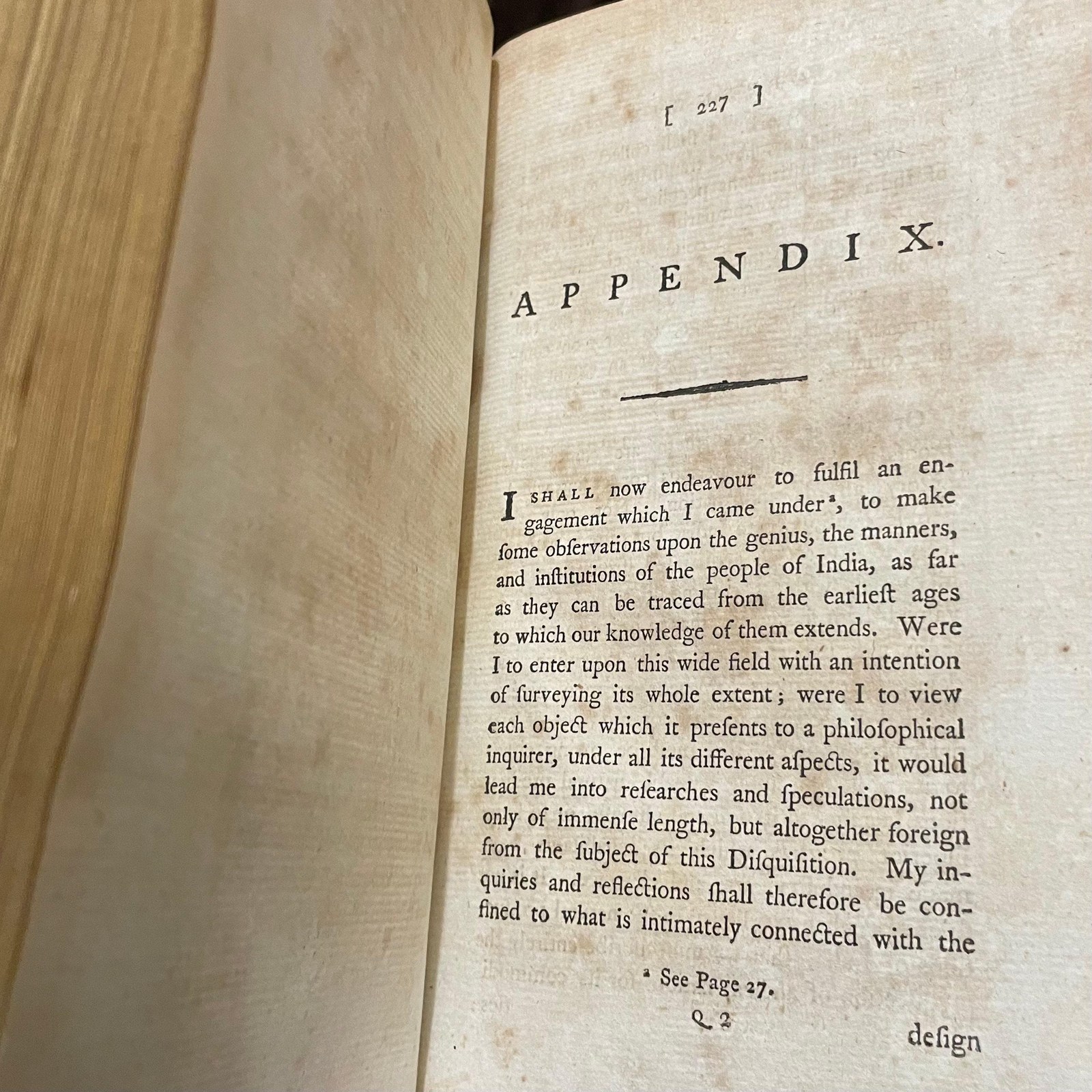 Historical disquisition concerning the knowledge which the ancients had of India, and the progress of trade with that country prior to the discovery of the passage to it by the Cape of Good Hope : with an appendix, containing observations on the civil policy, the laws and judicial proceedings, the arts, the sciences, and Theology institutions of the Indians — photograph 7.