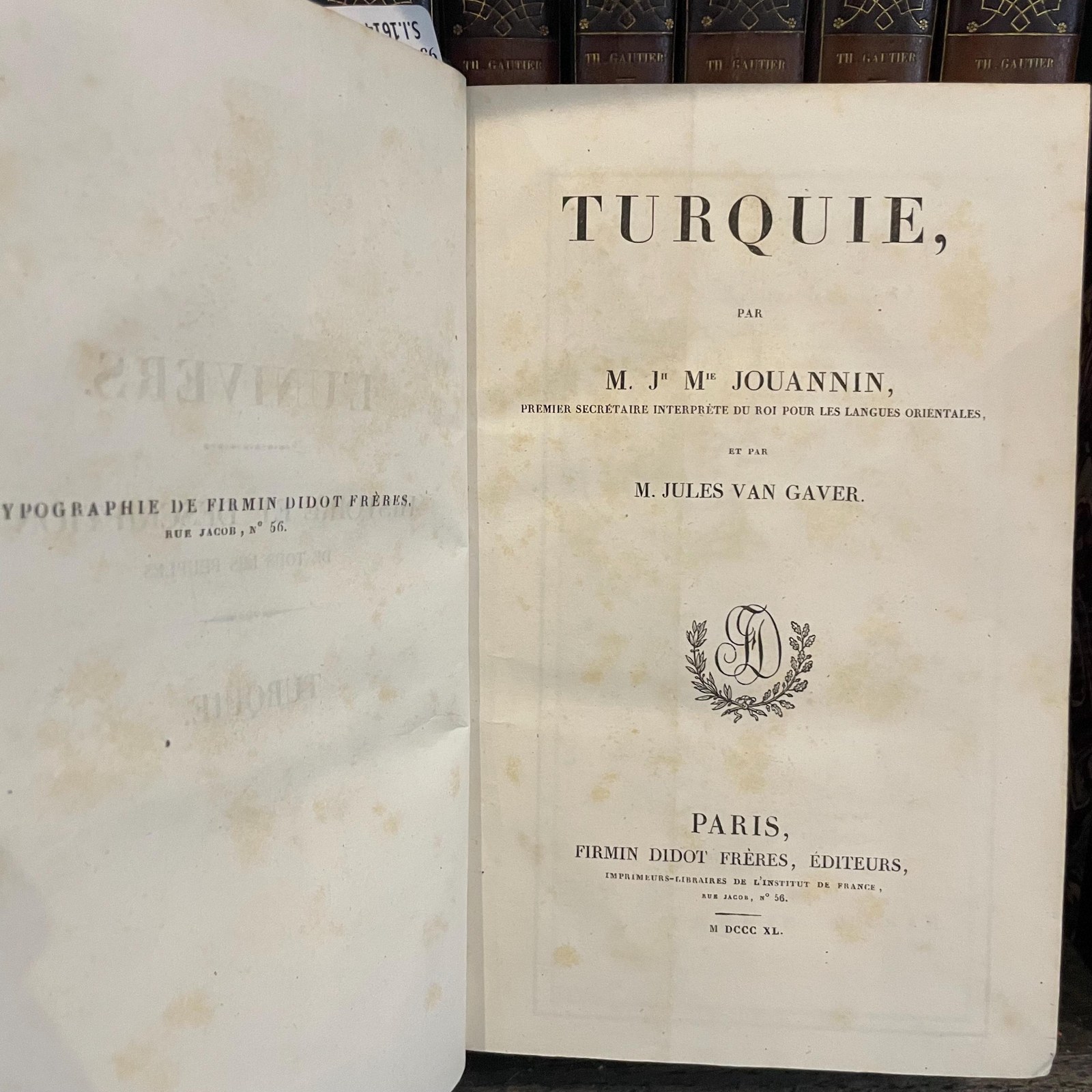 Turquie, par M. Jh Mie Jouannin, Premier Secretaire Interprete du roi four les Langues Orientales, et par M. Jules van Gaver. — photograph 4.
