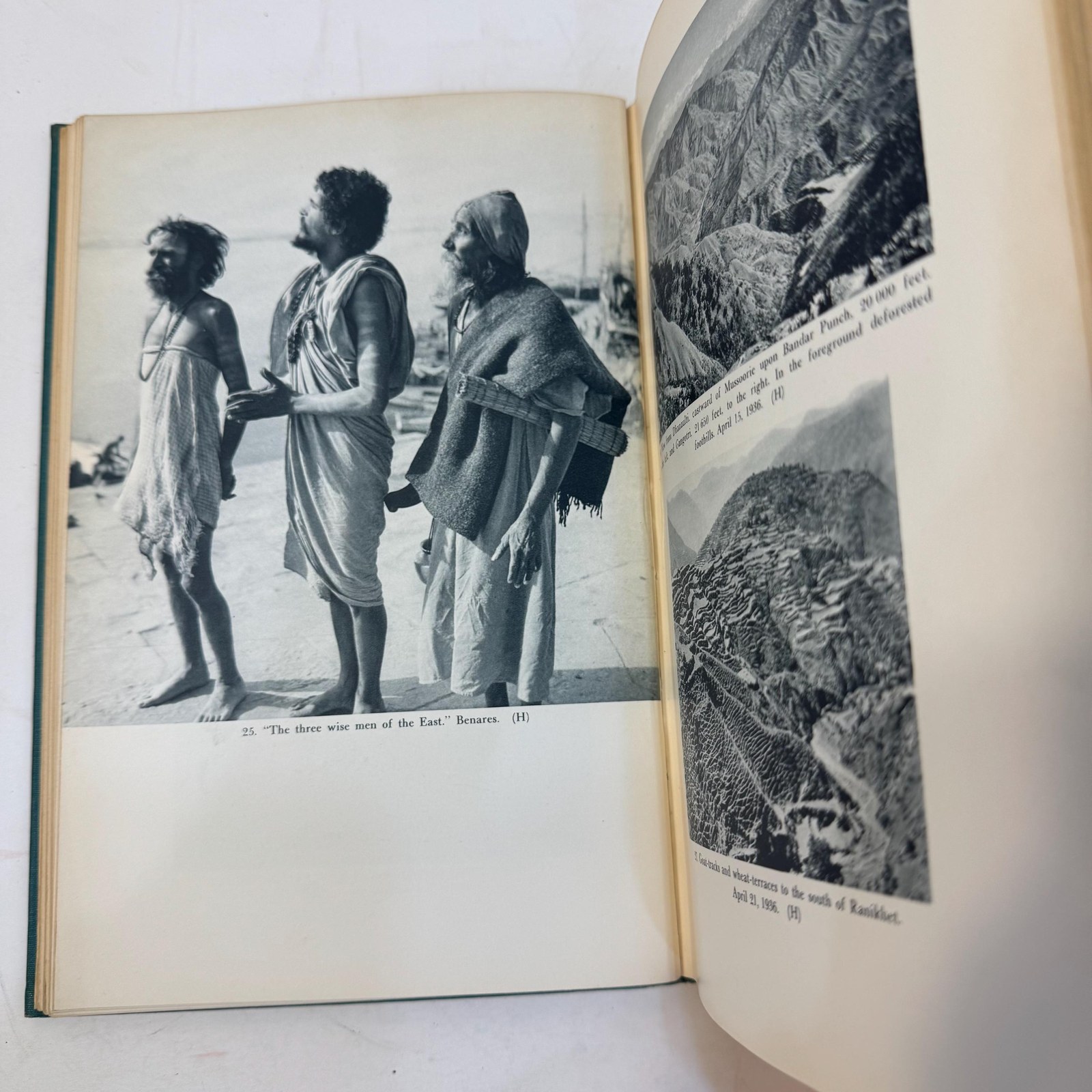 Throne of the Gods. An Account of the First Swiss Expedition to the Himalayas. … with 220 plates inPhotogravure 18 sketches in the text 11 musical items, 2 panoramas and 1 relief map. Translated By Eden and Cedar Paul — photograph 8.