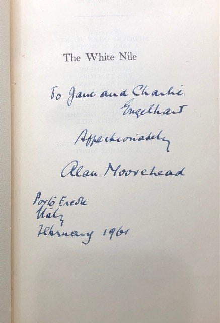 Africa The White Nile Autographed Association Copy to Jane and Charlie Englehart Tipped in letter with author's autograph 1960 — photograph 3.