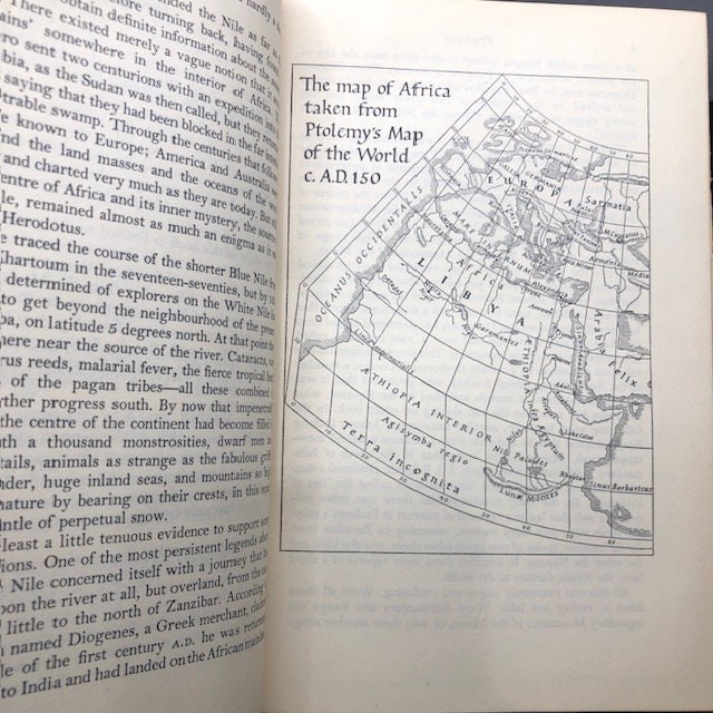 Africa The White Nile Autographed Association Copy to Jane and Charlie Englehart Tipped in letter with author's autograph 1960 — photograph 4.