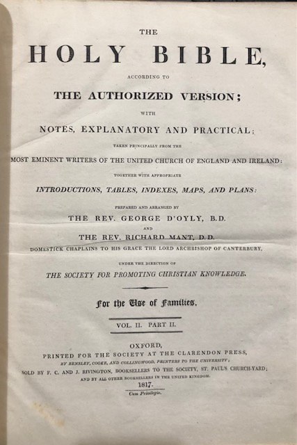 Holy Bible Atlas, Index to Principle Matters 10 maps, 54 Engravings, and Concordance, ONLY! Bible According to the Authorized Version; with Notes, Explanatory and Practical; taken principally From the most eminent writers f the United Church of England and Ireland: together with appropriate Introductions, Tables, Indexes, Maps, and Plans: ... for the Use of Families. — photograph 2.