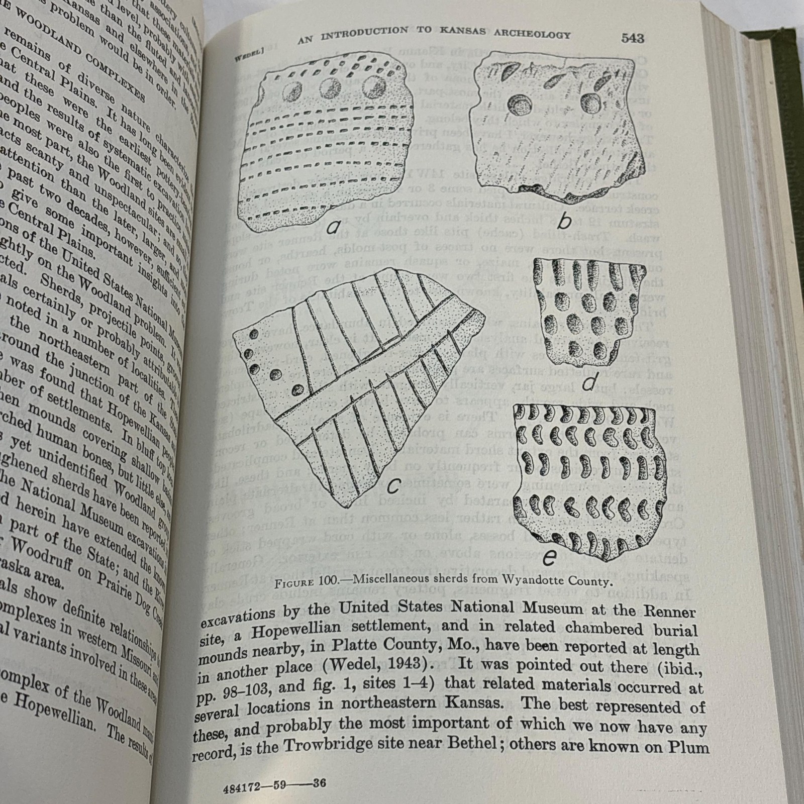 Introduction to Kansas Archeology, Skeletal Remains, Illustrated, Map — photograph 9.