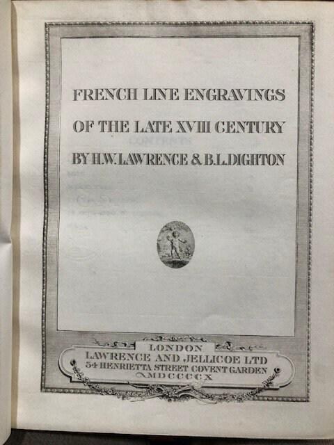 French Line Engravings of the Late XVIII Century by H.W. Lawrence & B.L. Dighton — photograph 2.