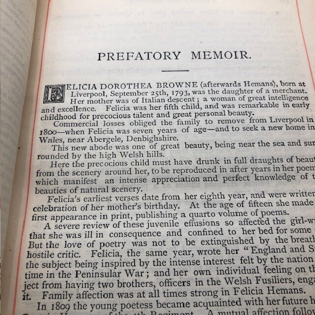 Poetical Works of Mrs. Hemans. Reprinted from the early editions, with Memoir, Explanatory Notes, Etc. Portrait and Original Illustrations — photograph 4.