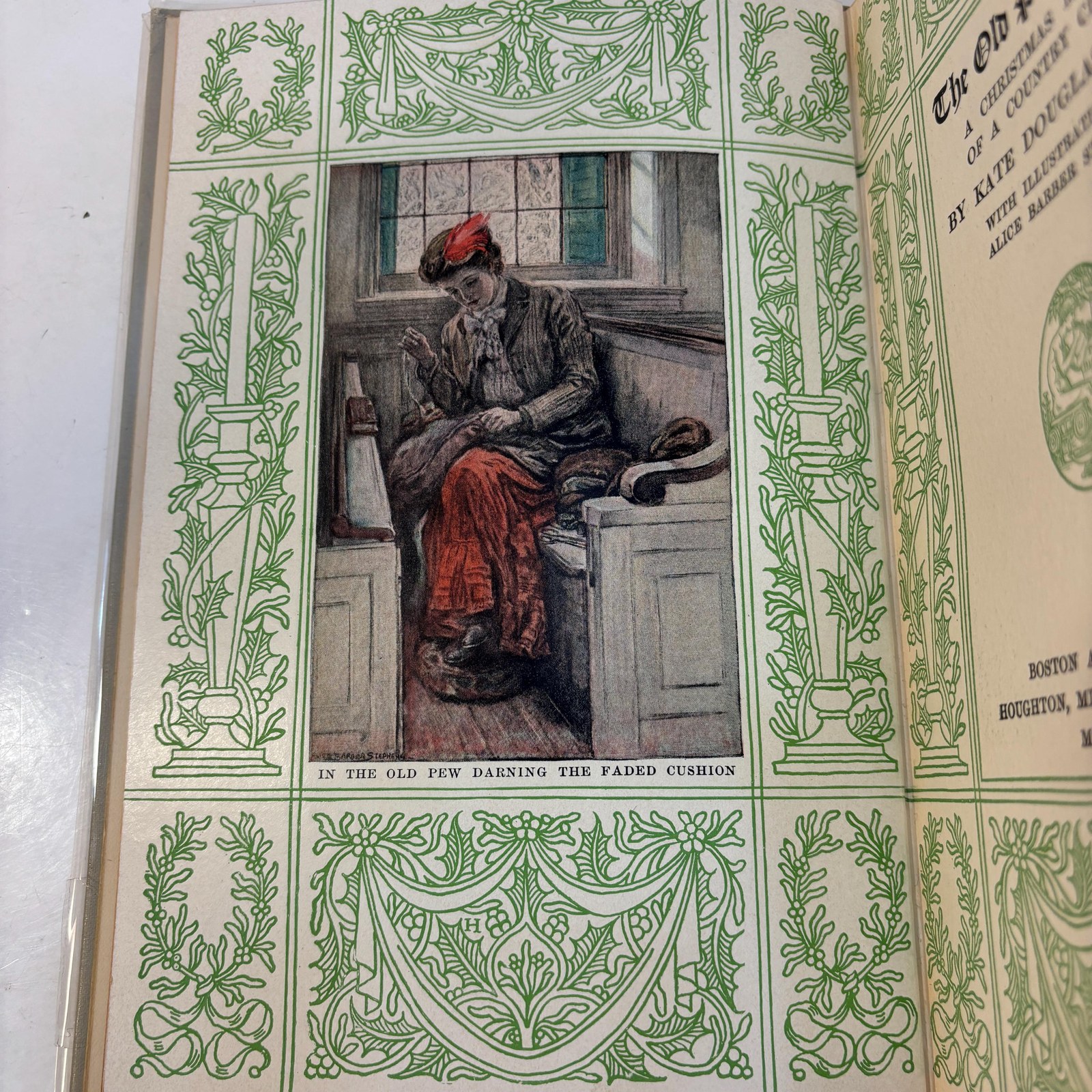 The Old Peabody Pew. A Christmas Romance of a Country Church by Kate Douglas Wiggin with Illustrations by Alice Barber Stephens — photograph 8.