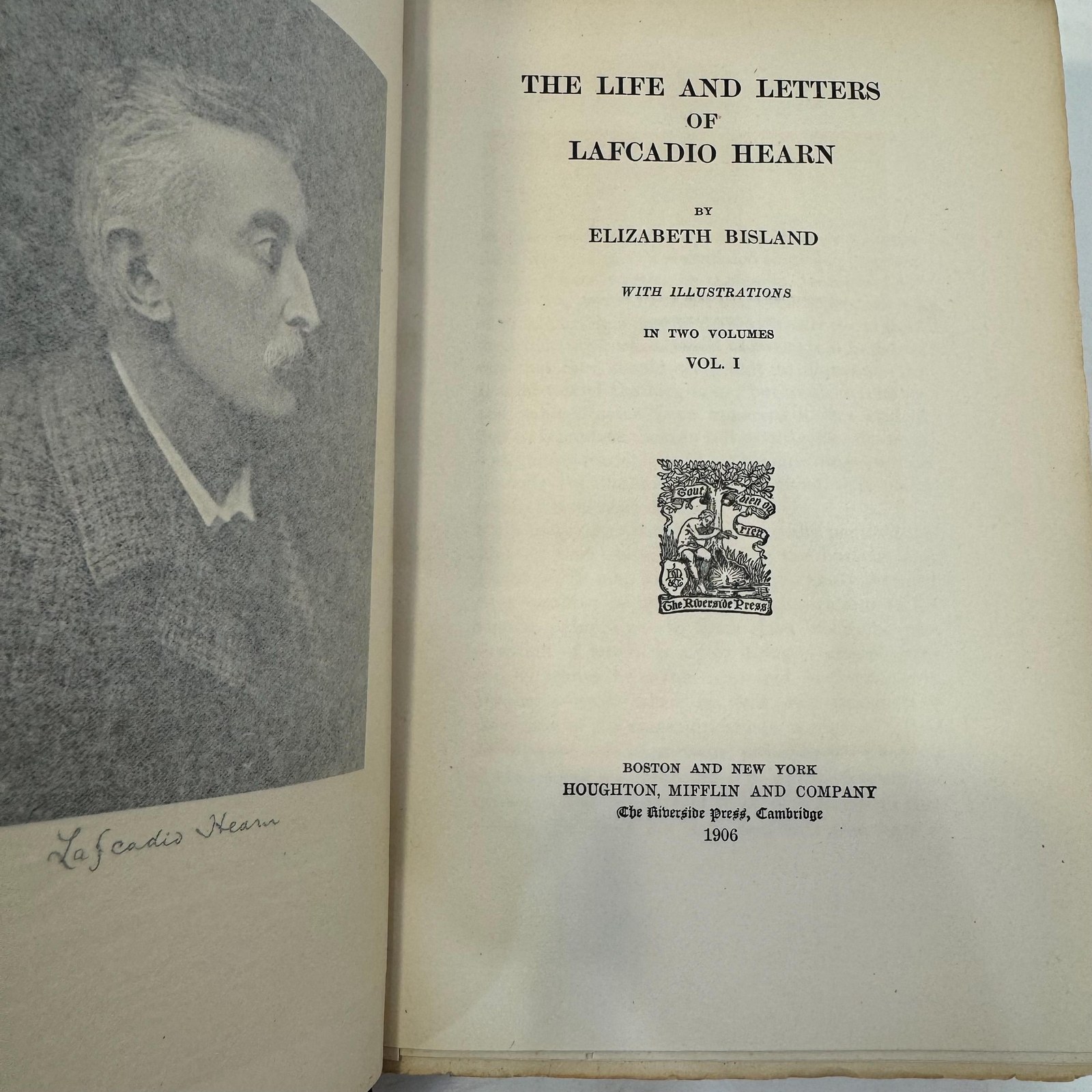 The Life and Letters of Lafcadio Hearn (Vol. I of 2 Vols.) — photograph 4.