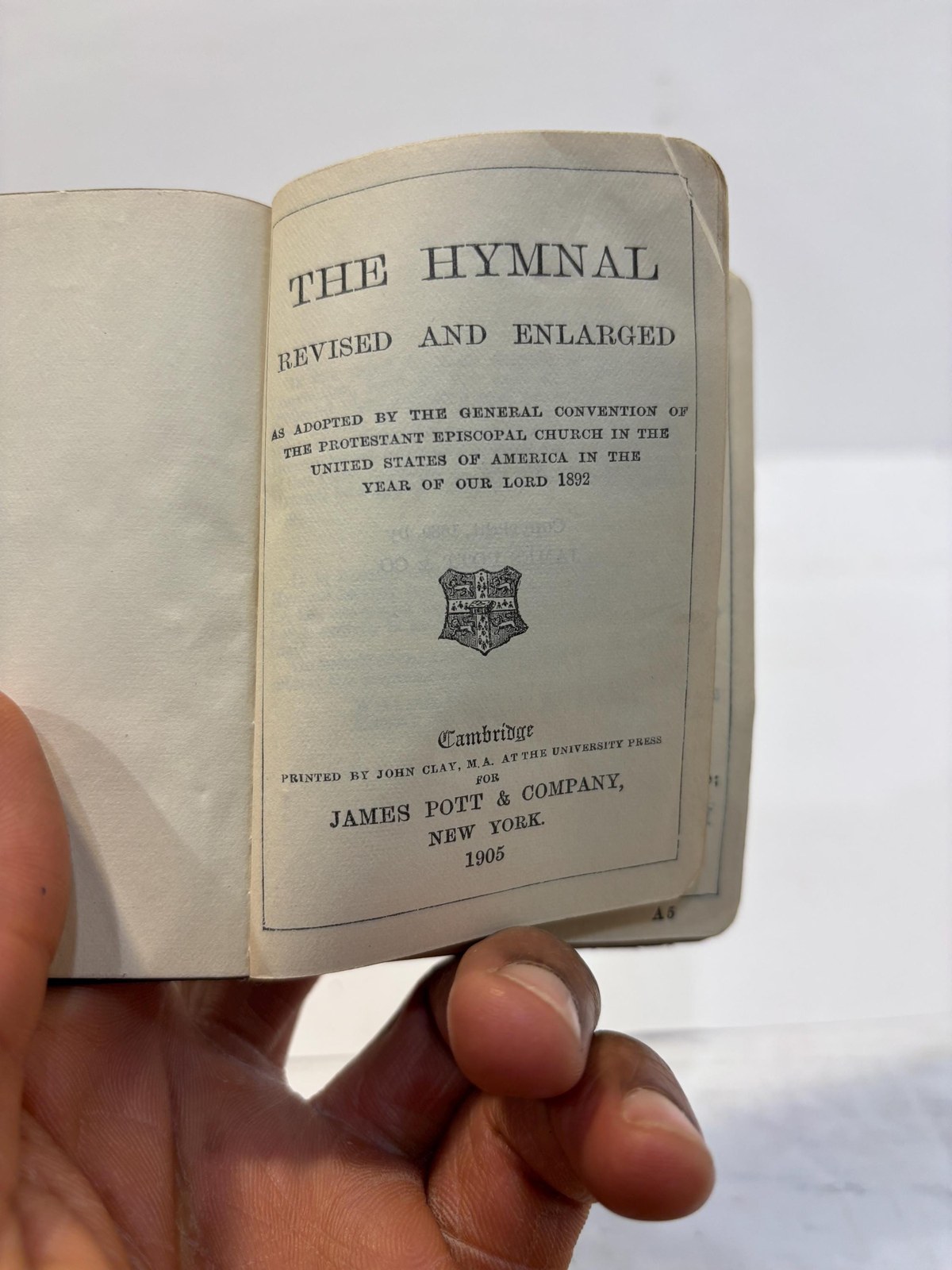 Attached Set - The Book of Common Prayer, and Administration of The Sacraments, and other Rites and Ceremonies of the Church, According to the Use of the Protestant Episcopal Church in the United States of America -- The Hymnal Revised and Enlarged … The Protestant Episcopal Church in the United States of America in the Year of Our Lord 1892 — photograph 8.