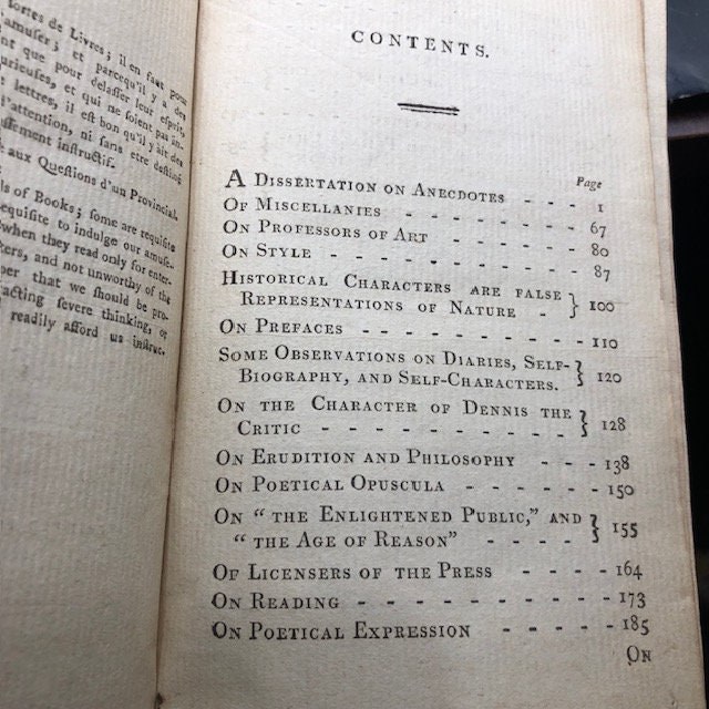 Literary Miscellanies: Including a Dissertation on Anecdotes — photograph 4.