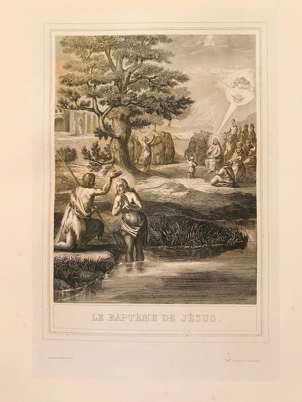 1853 La Vie de N.S. Jésus-Christ (The life of Jésus-Christ). 130 beautiful steel engravings. Folio (17.5" x 12"). 2 volumes — photograph 10.