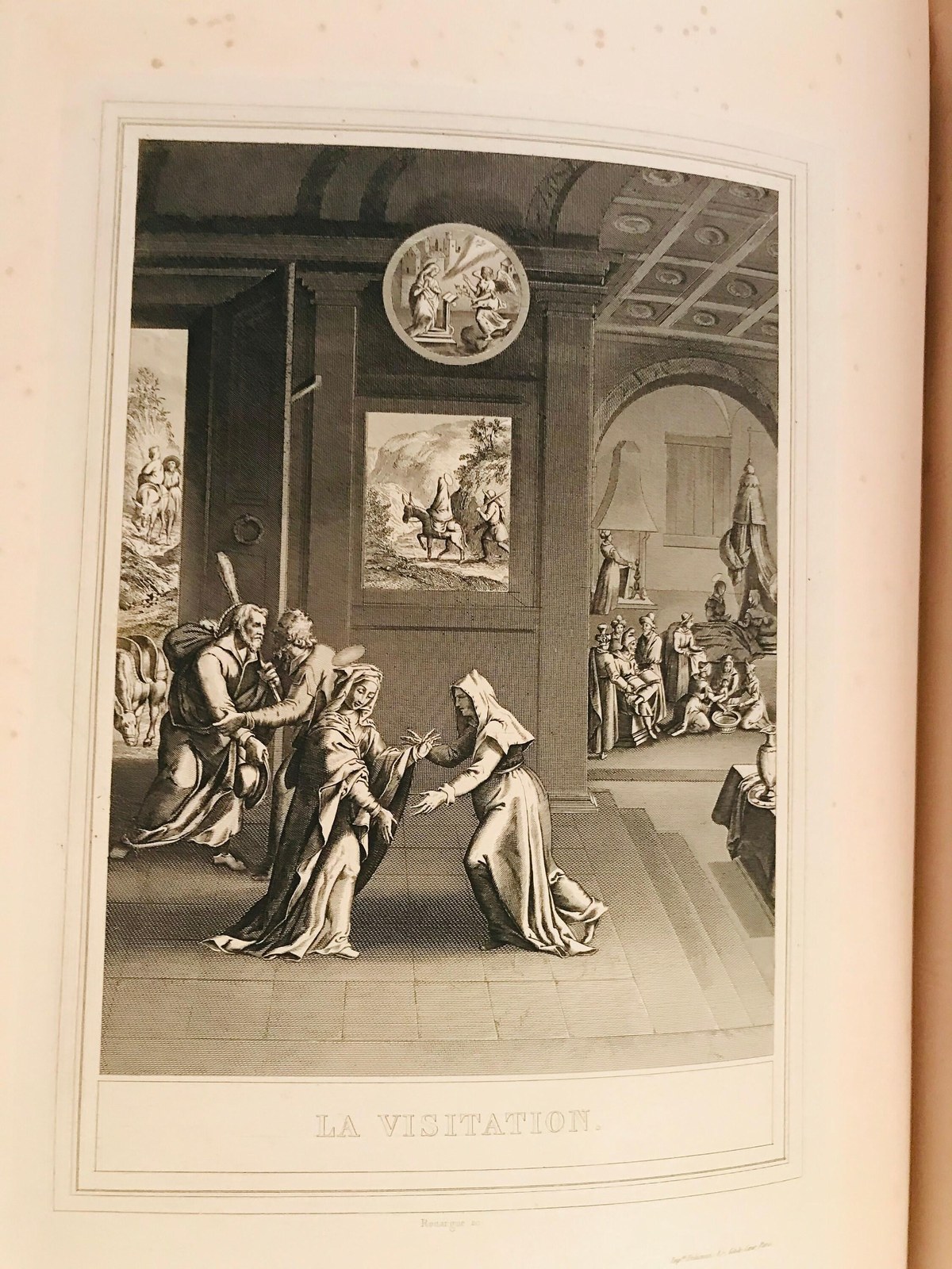 1853 La Vie de N.S. Jésus-Christ (The life of Jésus-Christ). 130 beautiful steel engravings. Folio (17.5" x 12"). 2 volumes — photograph 6.