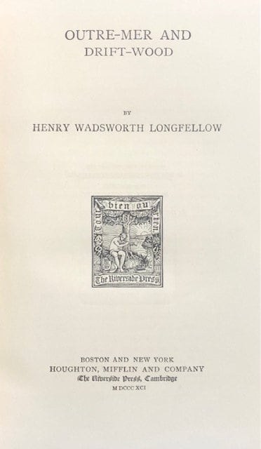 Prose Works of Henry Wadsworth Longfellow, with Bibliographical and Critical Notes in two volumes. — photograph 3.