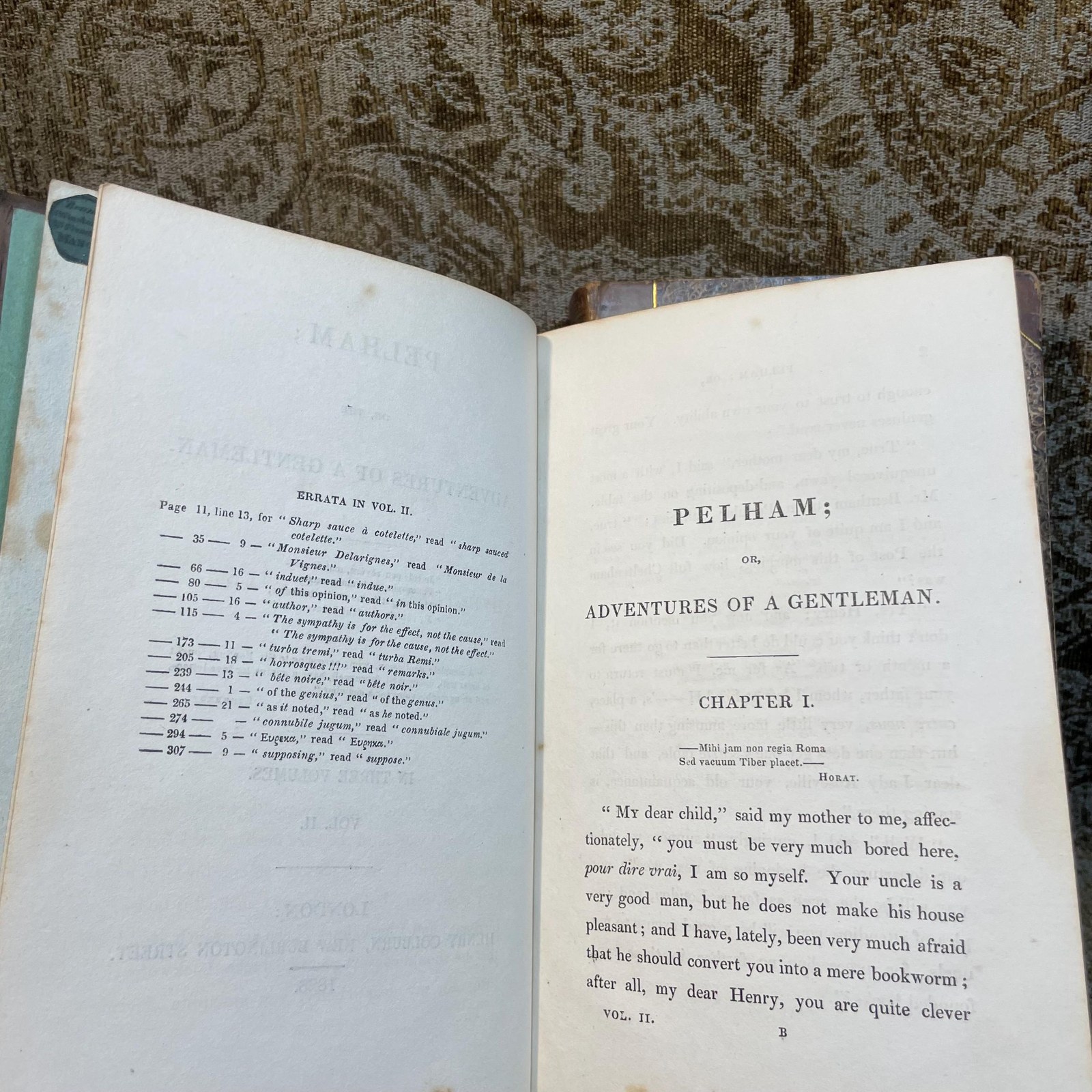 Pelham, or, The Adventures Of A Gentleman — photograph 10.