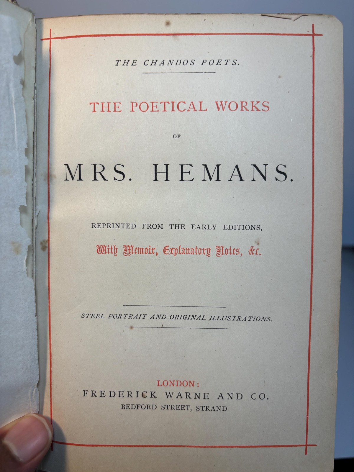 Double FORE-EDGE Paintings of Boston and Philadelphia Harbors - The Poetical Works of Mrs. Hemans — photograph 6.
