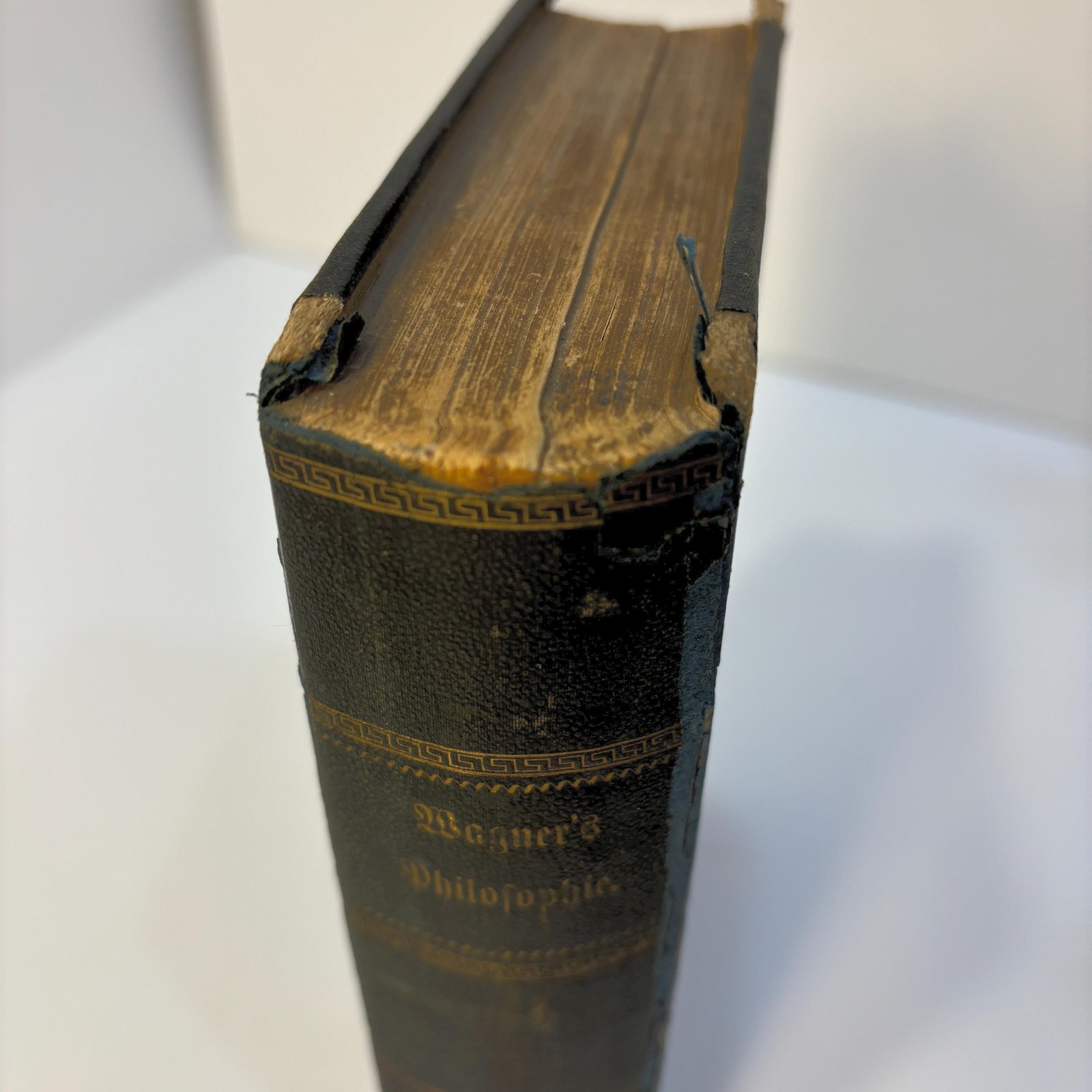 Metaphysik oder Das Weltgesetz. (Volume 1.) -- Nachgelassene Schriften (Johann Jakob Wagner) über Philosophie by Phillipp Ludwig Adam (in 7 volumes). TRANSLATION: Metaphysics or the World Law. (Volume 1.) -- Posthumous Writings (of Johann Jakob Wagner) on Philosophy by Philipp Ludwig Adam. (In 7 volumes). — photograph 10.