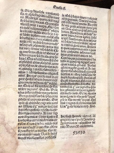 Homiliae super Evangeliis. GOOGLE TRANSLATION: Teachings on the Gospels — photograph 3.