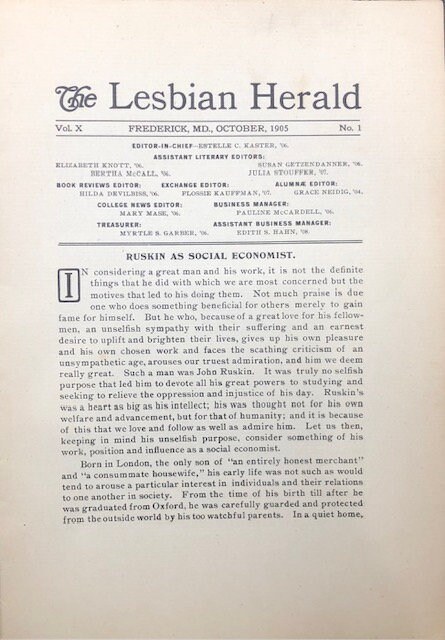 The Lesbian Herald 33 issues 1905-1914 — photograph 4.