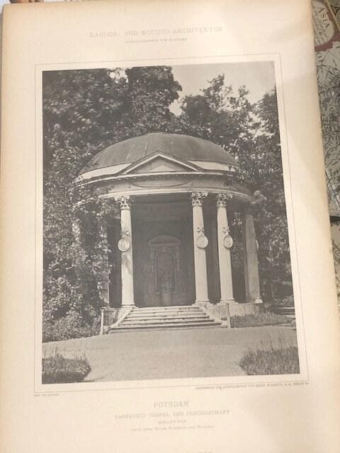 Barock und Rococo Architektur (trans: Baroque and Rococo Architecture)198/200 plates — photograph 7.