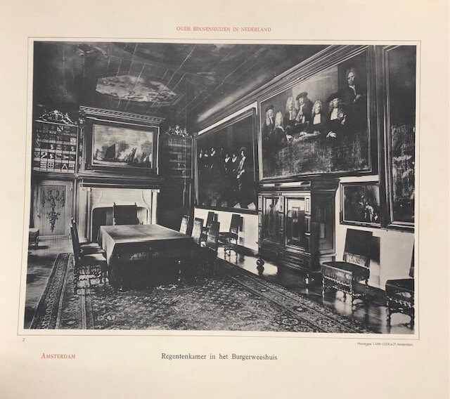Oude Binnenhuizen In Nederland (trans: Old Homes in The Netherlands) 96 of 100 plates — photograph 10.