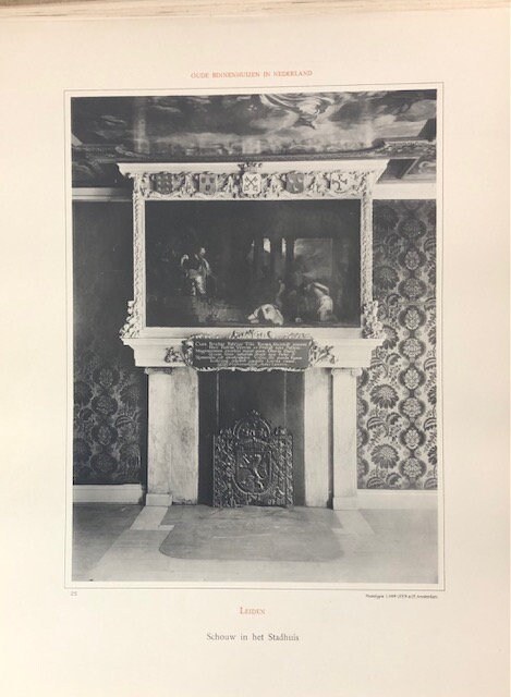 Oude Binnenhuizen In Nederland (trans: Old Homes in The Netherlands) 96 of 100 plates — photograph 4.