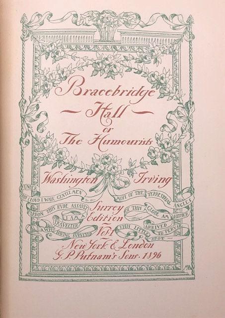 Bracebridge Hall or The Humorists Surrey Edition (2v) — photograph 2.