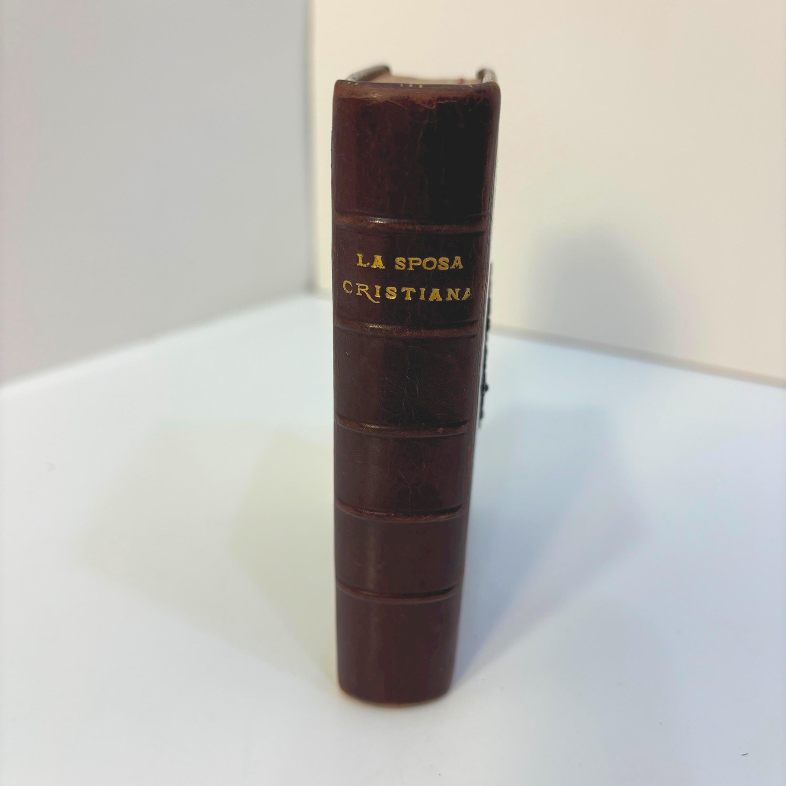 La Sposa Cristiana Ossia La Donna Second il Cuore di Dio Nella Famiglia e Nel Mondo. Opera Della Contessa Laura di Barezia Traduzione del fraese Preghiere, Istruzioni e Consigli per riceveredegnamente il Sacramento del Matrimonio e per compierne con esattezza i doveri. TRANSLATION: The Christian Bride That is The Woman According to the Heart of God in the Family and in the World. Works of Contessa Laura di Barezia, Translation of the French Prayers, Instructions and Advice to receive the Sacrament of Marriage worthily and to fulfill its duties exactly — photograph 3.