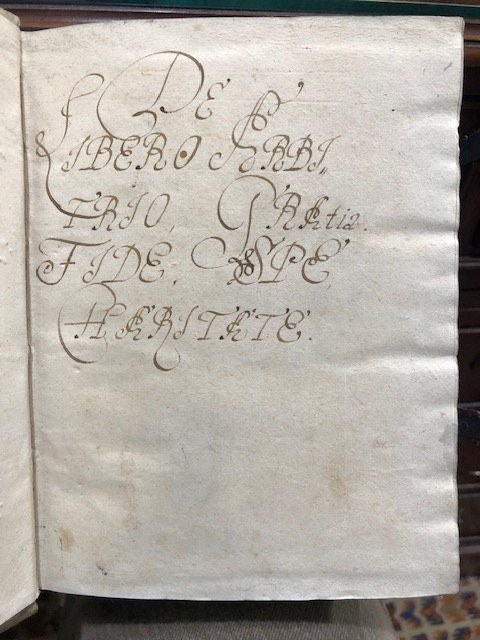 MANUSCRIPT. Commentarius in I(mam) II(dae) D. Thomas Aquinatis TRANLATION: Commentary on The First and Second Parts of Thomas Aquinas ('s Summa Theologica) — photograph 10.