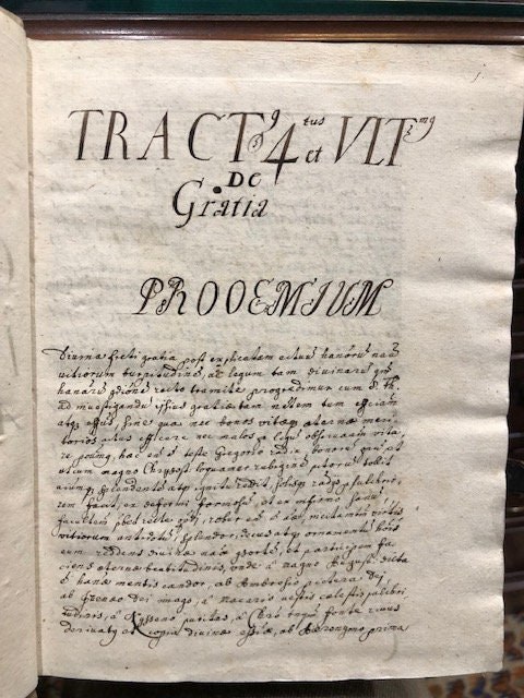 MANUSCRIPT. Commentarius in I(mam) II(dae) D. Thomas Aquinatis TRANLATION: Commentary on The First and Second Parts of Thomas Aquinas ('s Summa Theologica) — photograph 3.