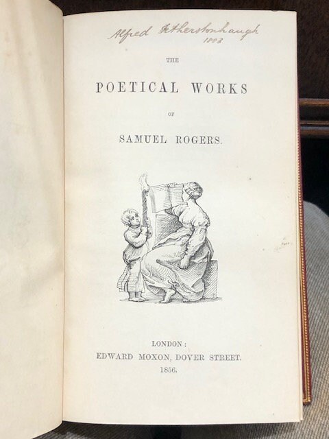 The Poetical Works of Samuel Rogers. Prize Binding. — photograph 4.