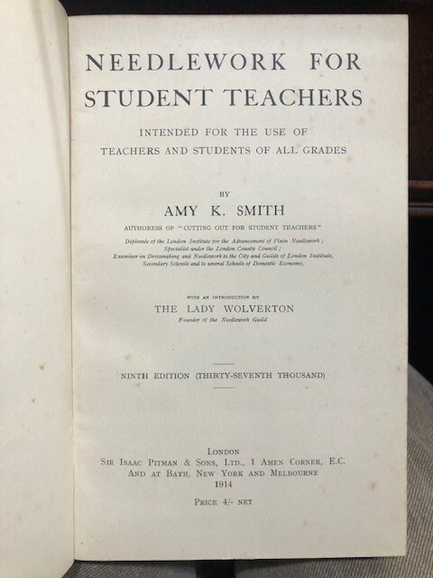 Needlework For Student Teachers Intended for The Use Of Teachers and Students of all Grades. Ninth Edition. Prize Binding. — photograph 6.