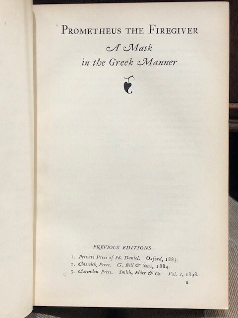 The Poetical Works of Robert Bridges, Excluding The Eight Dramas. Signed Oxford Binding. — photograph 7.