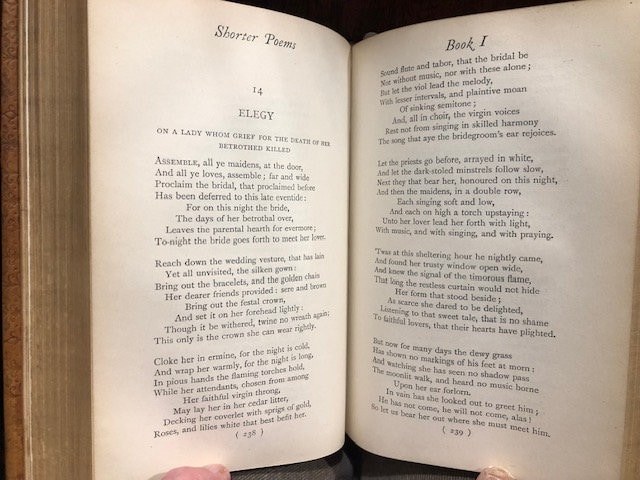 The Poetical Works of Robert Bridges, Excluding The Eight Dramas. Signed Oxford Binding. — photograph 9.